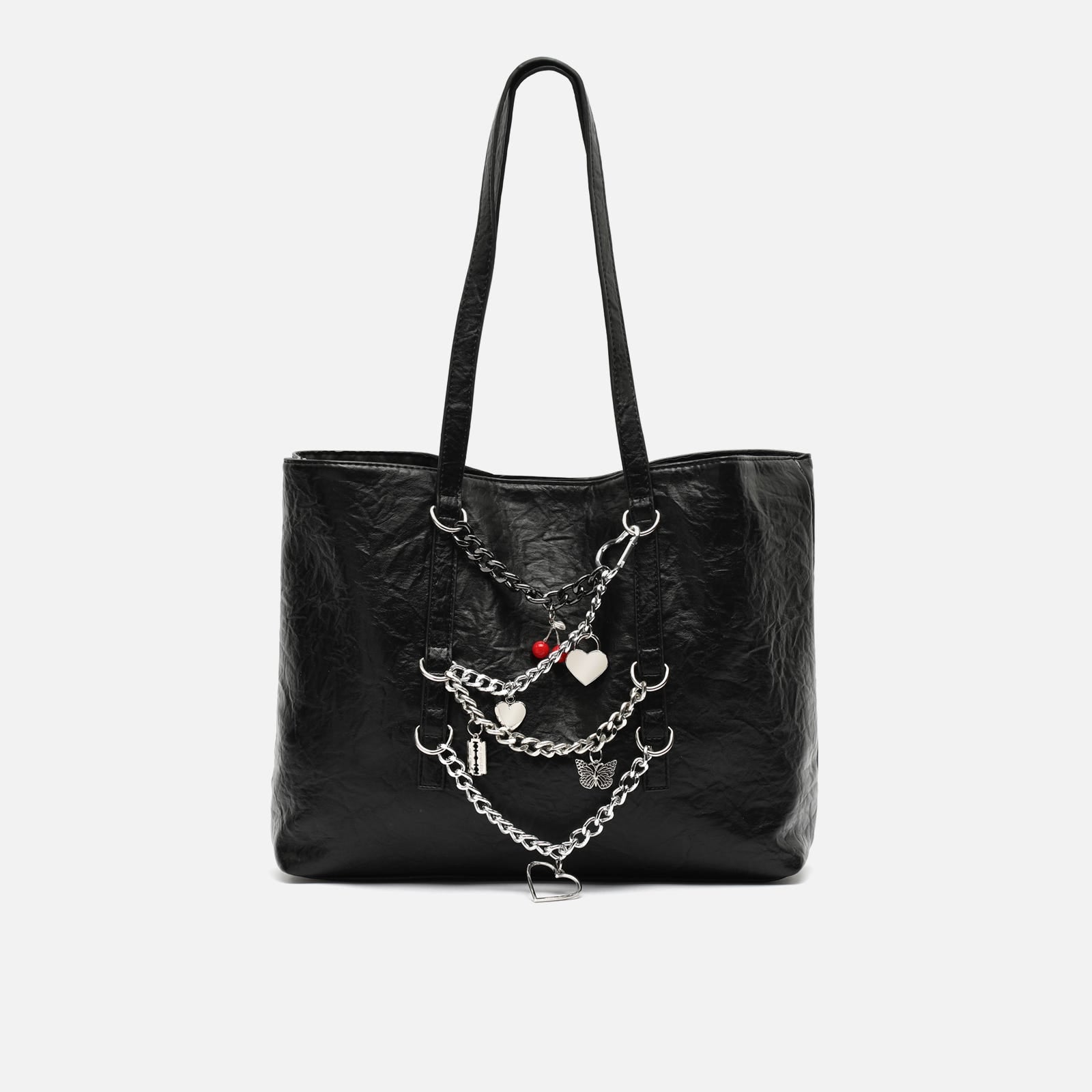Zoya bolso shopper grande con cadenas decorativas de Misako
