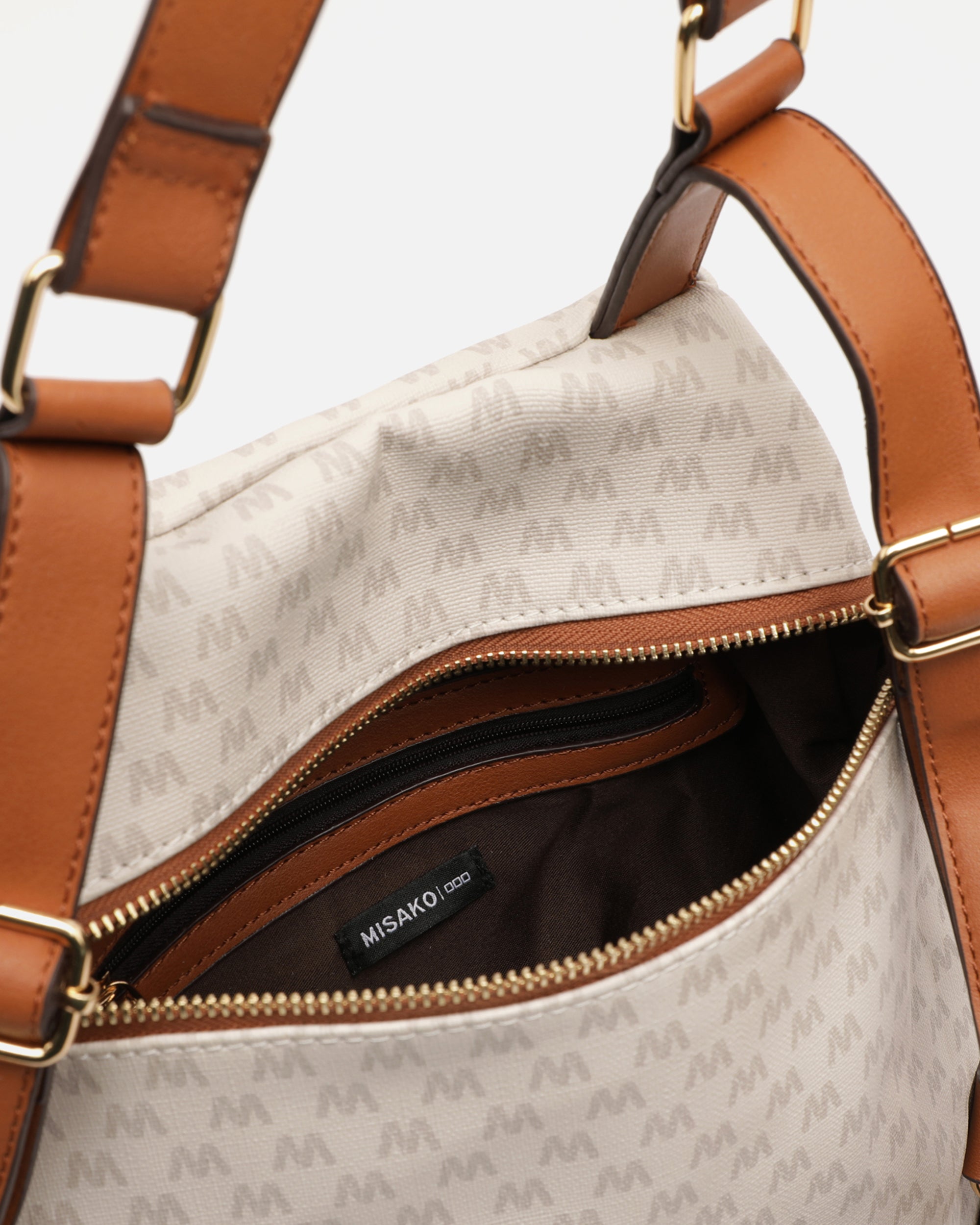 Monogram mochila antirrobo con estampado monograma – Misako