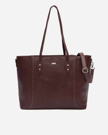 Balando bolso shopper con detalles metálicos 