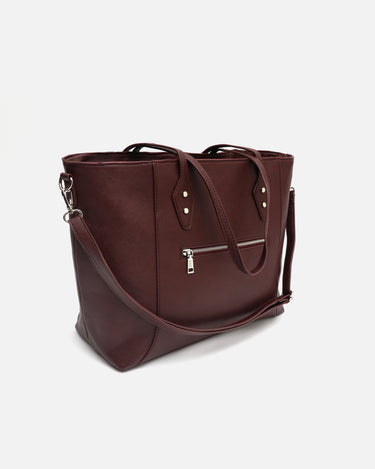 Balando bolso shopper con detalles metálicos 