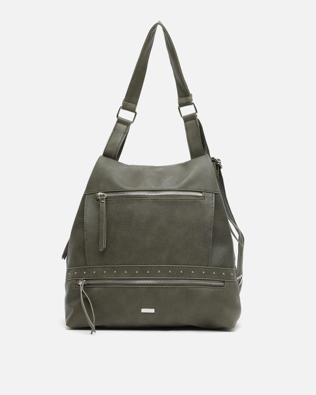 Engri Antidiebstahl-Rucksack mit metallischen Details