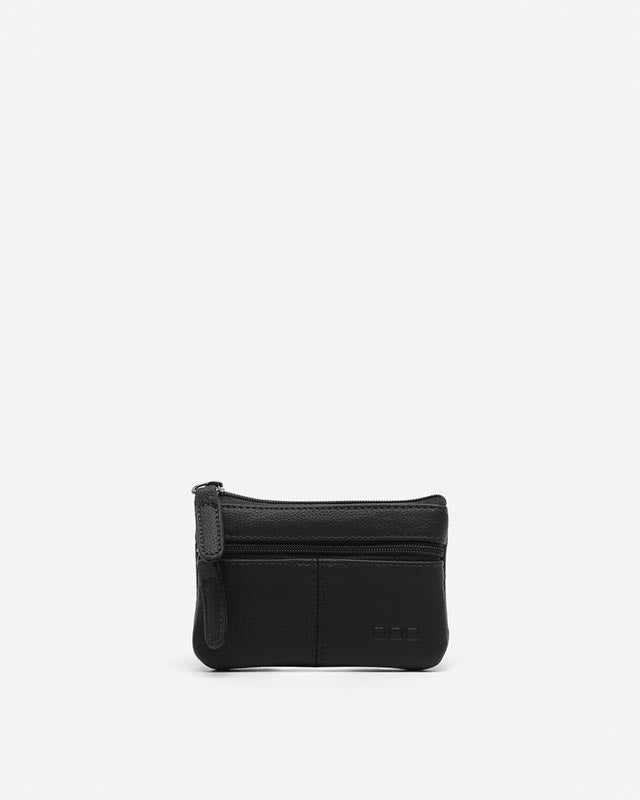 Bora monedero con doble cierre de cremallera