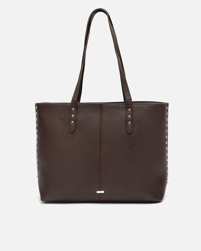 Latufis Mala shopper com detalhes metálicos