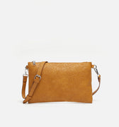 Monoflor bolso bandolera pequeño con asa de mano con grabado floral 