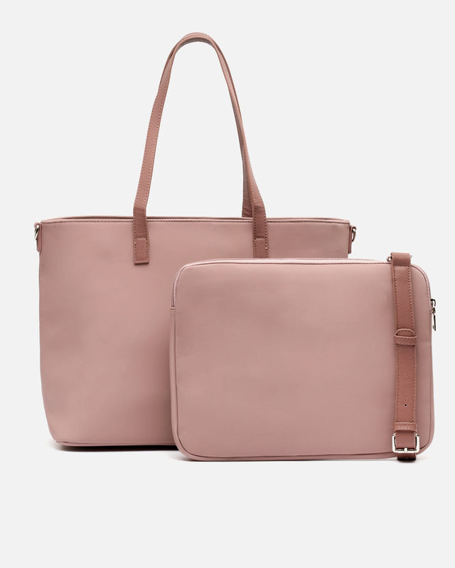 Delora Etui na komputer typu shopper z odpinanym nylonowym pokrowcem (13,3