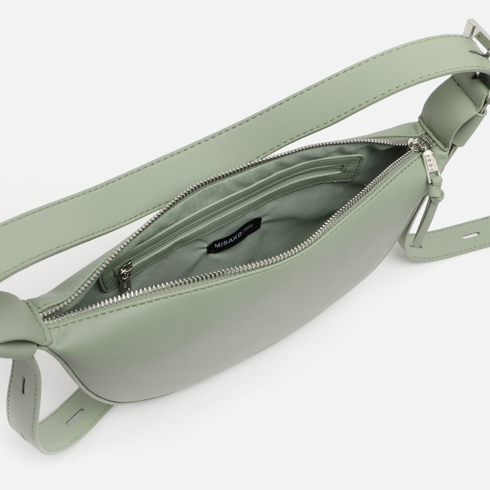 Borsa Mezzaluna Donna In Nylon - Tracolla Regolabile, Leggera, Per Shopping, Viaggi E Lavoro - Foto 5