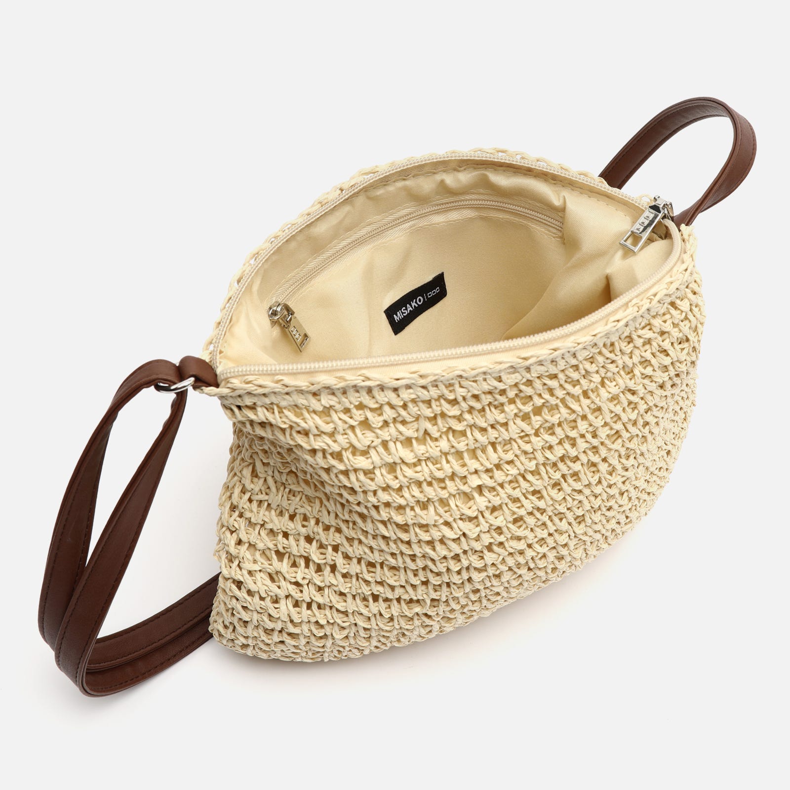 Tilly bolso bandolera efecto rafia de Misako