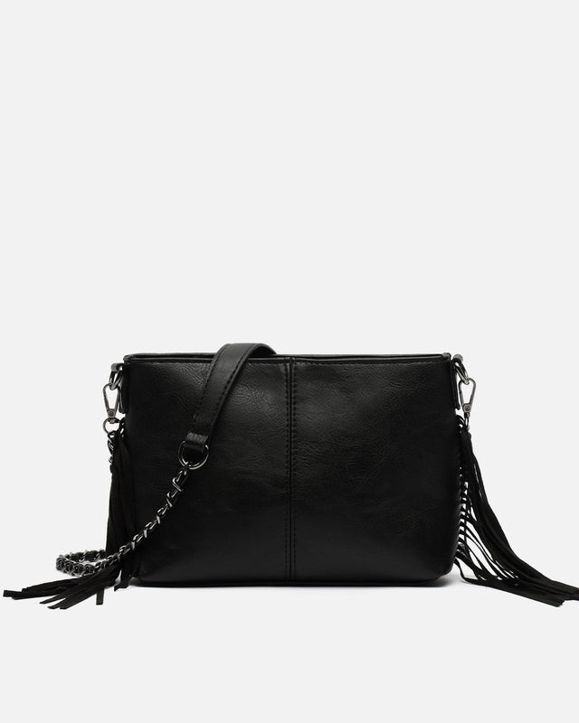 Anabela Petit sac à bandoulière avec franges 