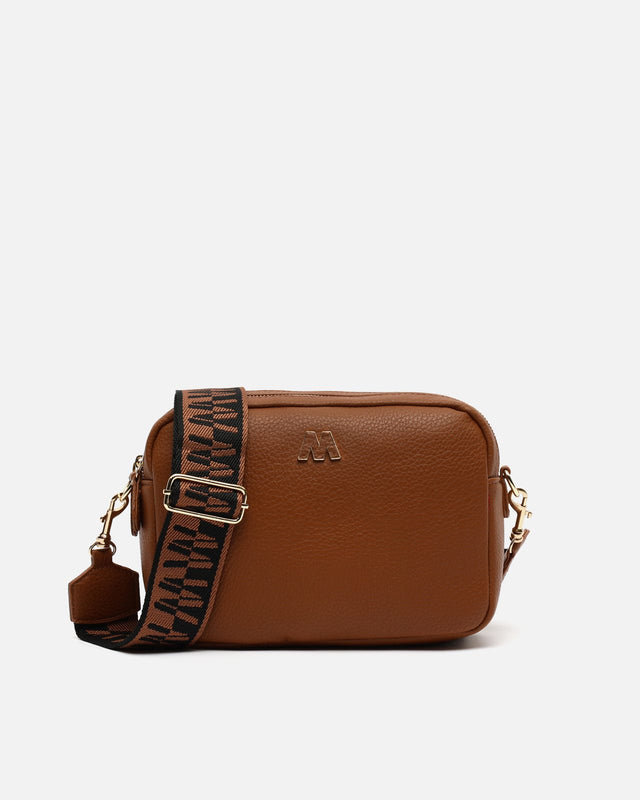 Galen Umhängetasche mit Doppelreißverschluss 