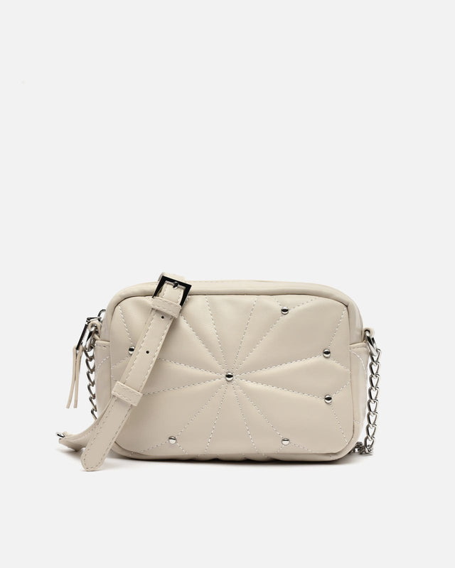 Naida kleine gewatteerde schoudertas met metallic details