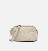 Naida bolso bandolera pequeño acolchado con detalles metálicos 