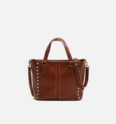 Jita bolso tote mediano con asa bandolera extraíble y detalles metálicos 