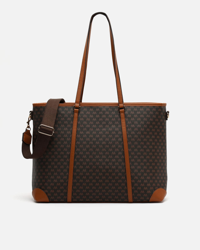 Monogrand bolso shopper grande estampado monogram con bolsillo para portátil (15