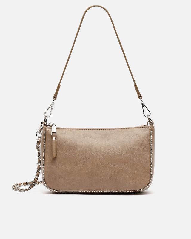 Sibila bolso de hombro pequeño con asa bandolera y detalles metálicos