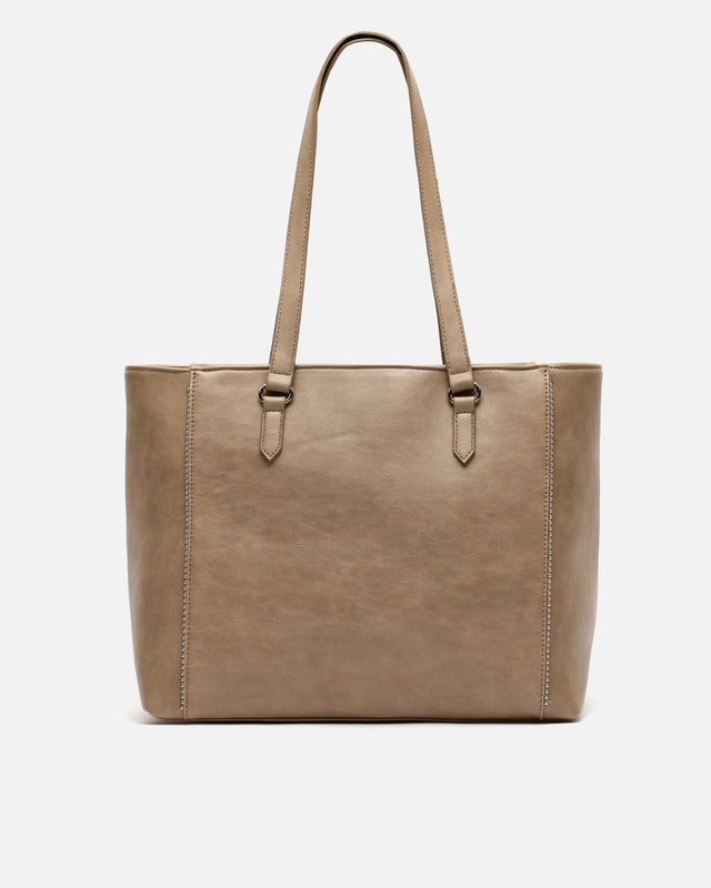 Sibila bolso shopper grande con detalles metálicos