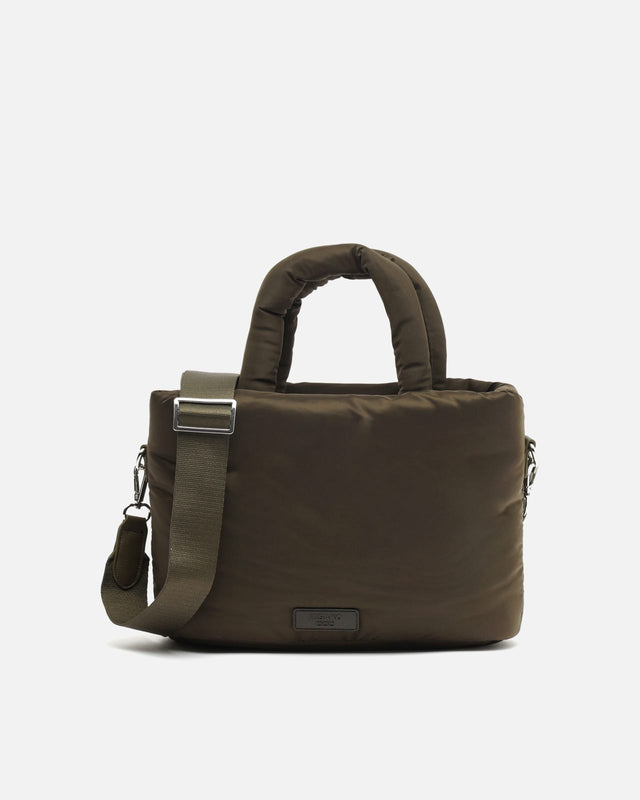 Acolfy bolso tote mediano en nylon acolchado con asa bandolera extraíble