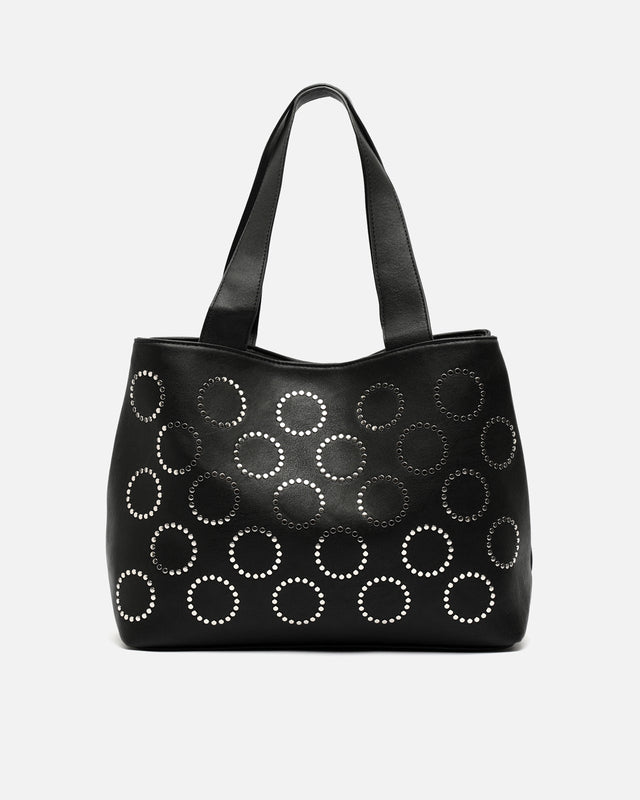 Yura bolso shopper grande con detalles metálicos