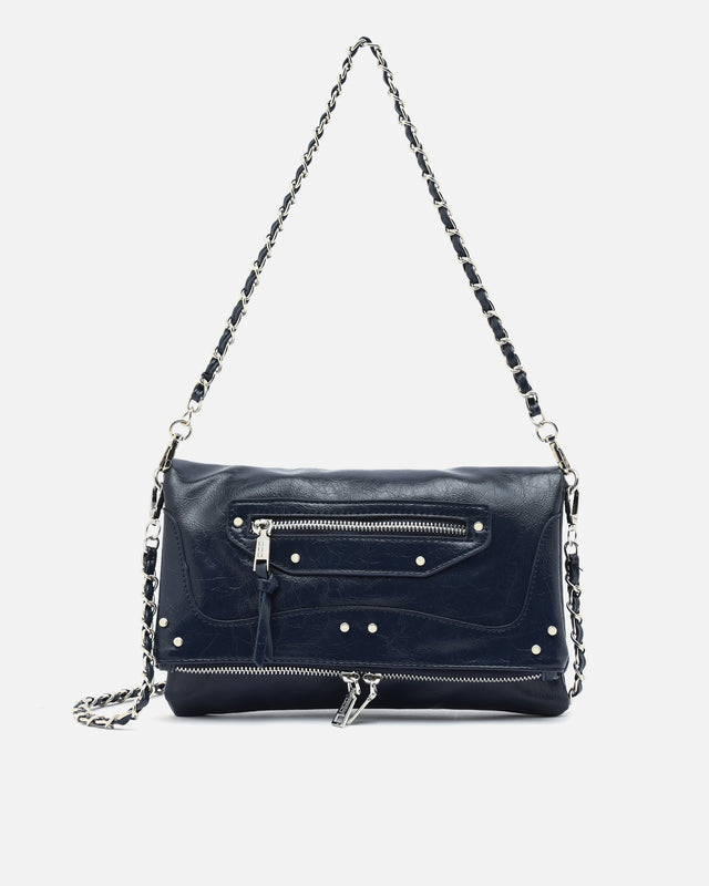 Erosa small shoulder bag with removable shoulder strap and metal details