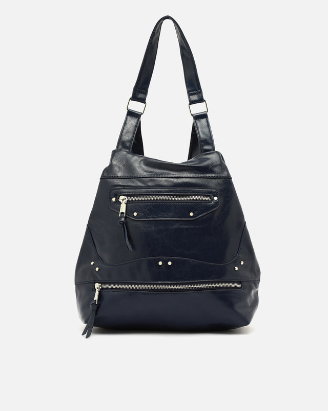 Erosa mochila antirrobo con detalles metálicos ED.