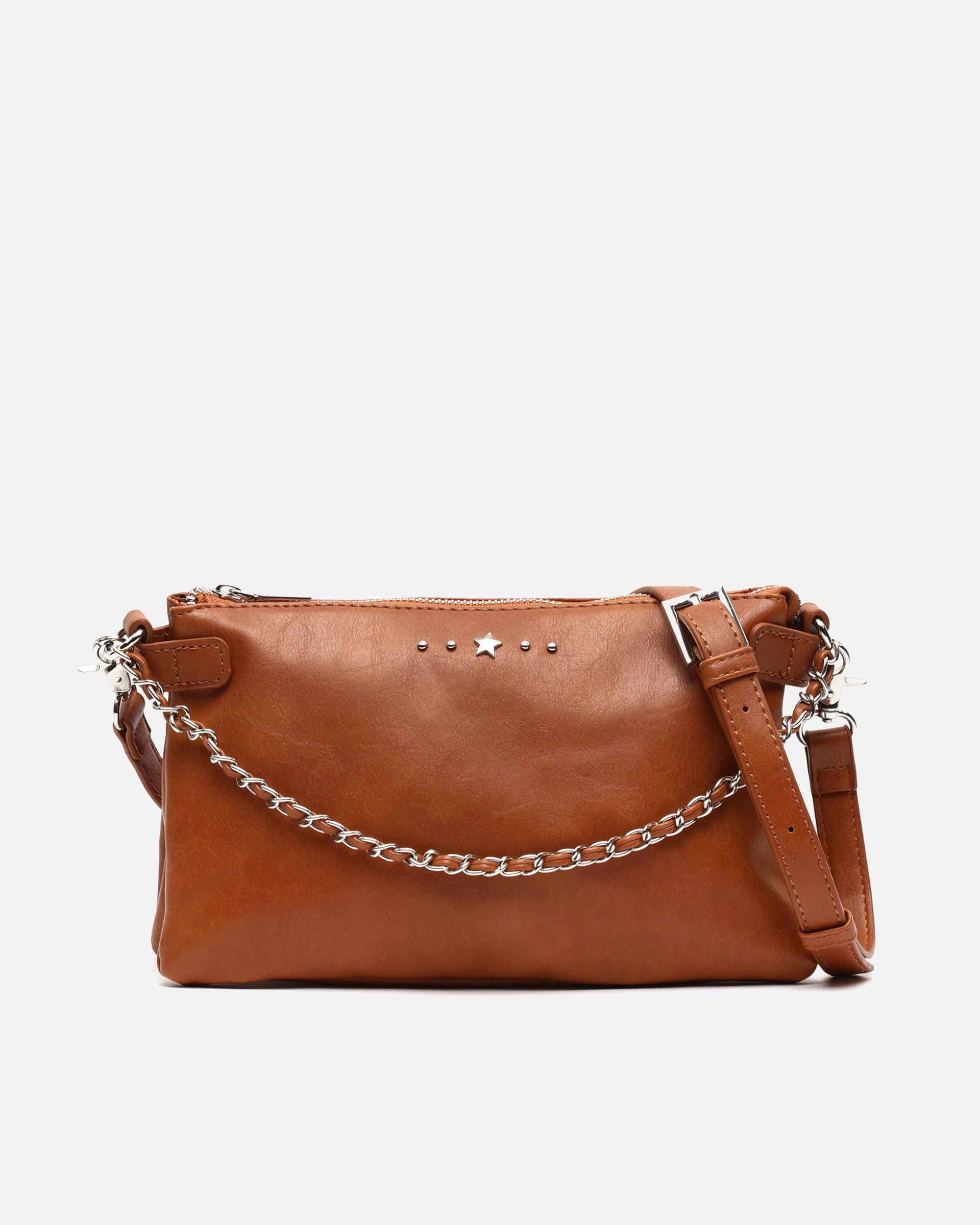 Nesco bolso bandolera pequeño con doble cadena extraíble y