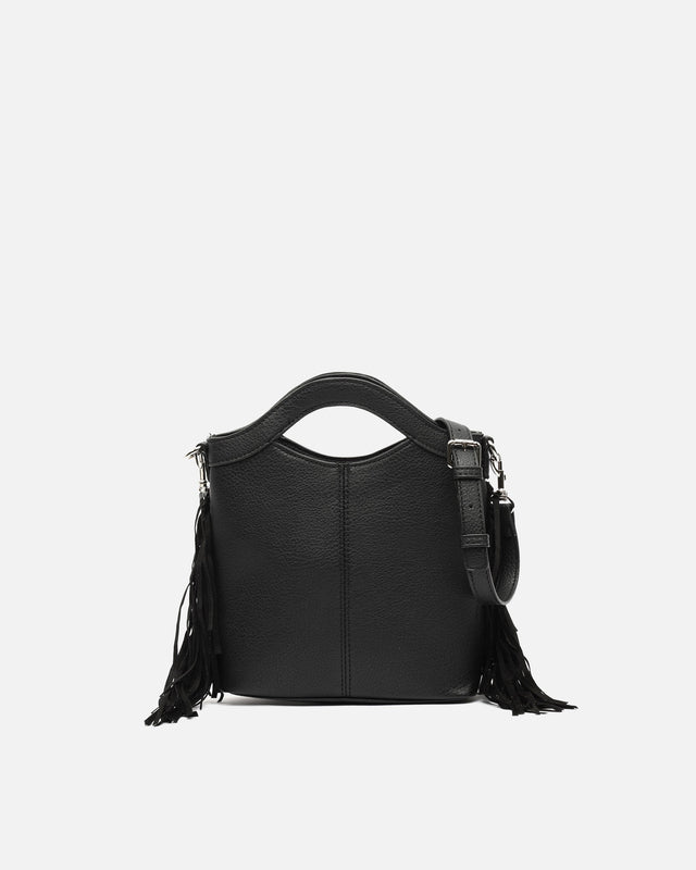 Freca kleine Fransenhand- und -umhängetasche mit Fransen