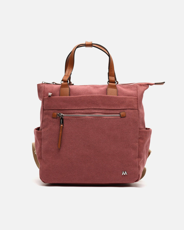 Evolet fabric backpack with hand strap