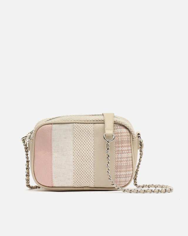 Larenito small crossbody bag with raffia effect ED.