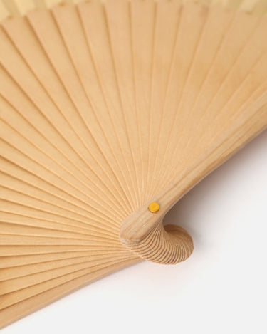 Leque liso de madeira 