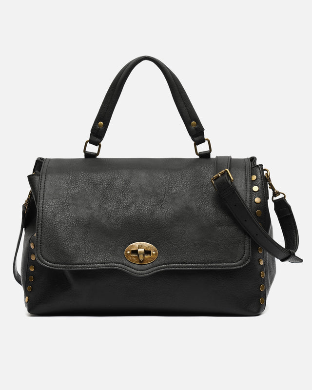 Aniada grand sac à bandoulière avec rabat et détails métalliques