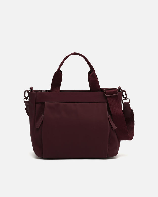 Danelin medium nylon tote bag with detachable shoulder strap