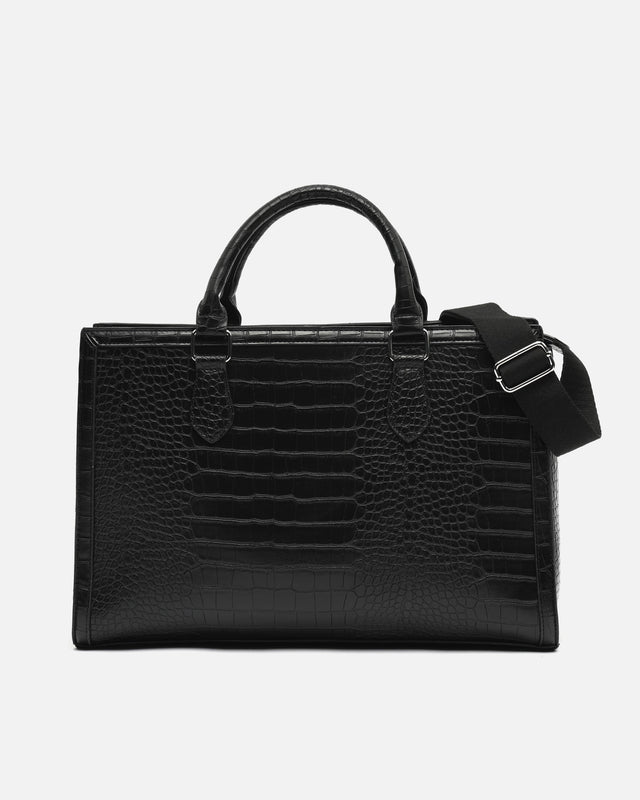 Borsa Tote Donna In Tela Impermeabile Rosa Marmo Glitter, Per Laptop 15.6 Pollici