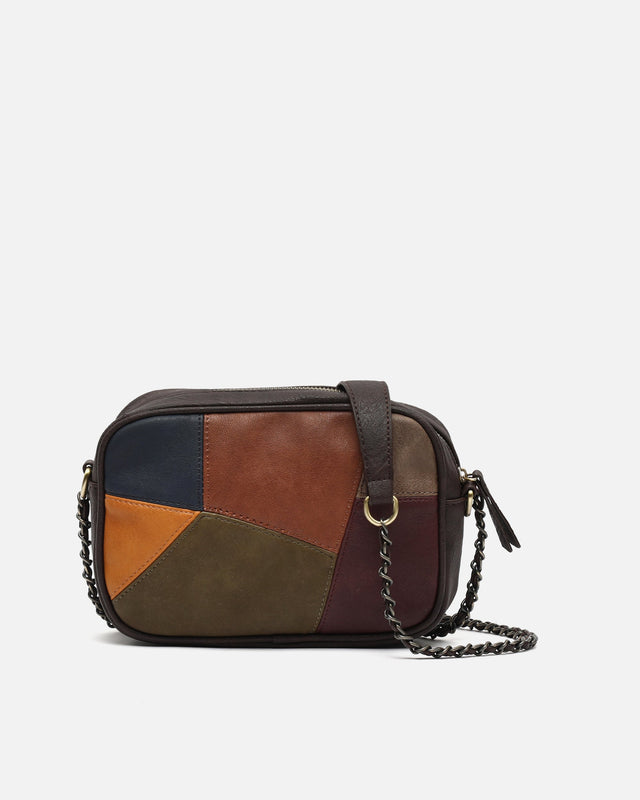 Popis shoulder bag with patchwork print 