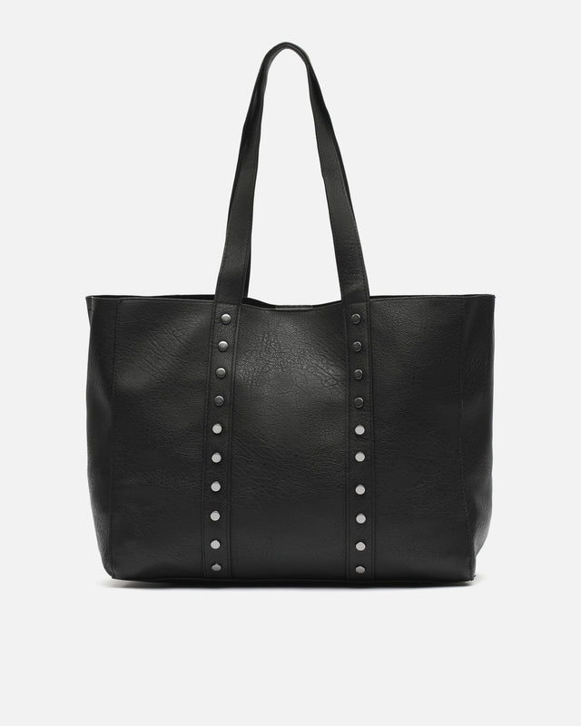 Junichi grand sac shopper avec trousse de toilette amovible et détails métalliques 