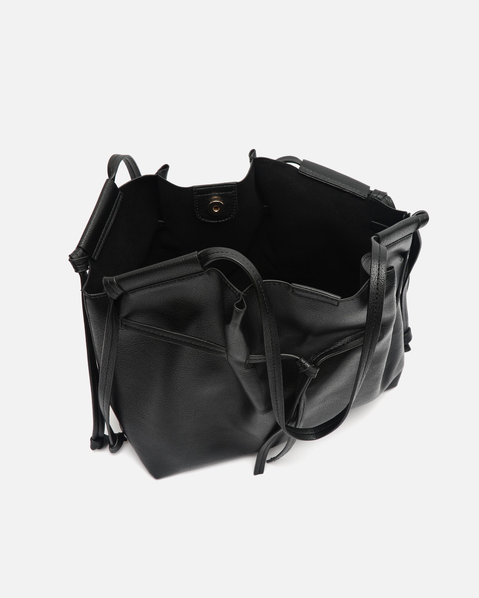 MISAKO Boly - Borsa A Tracolla Donna In Nero, 14x23x3 Cm, Tracolla A Catena Rimovibile, 2 Scomparti Con Cerniera