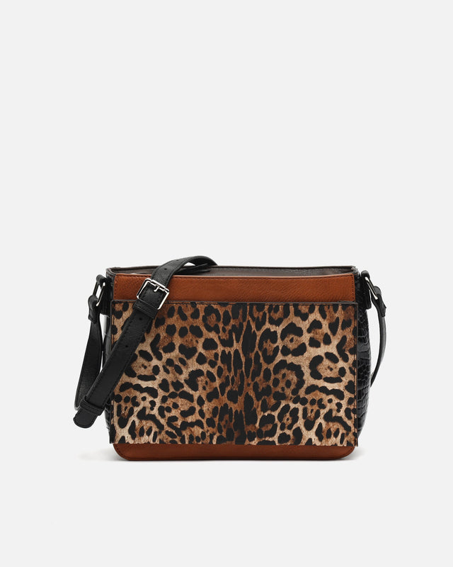 Belindas animal print shoulder bag