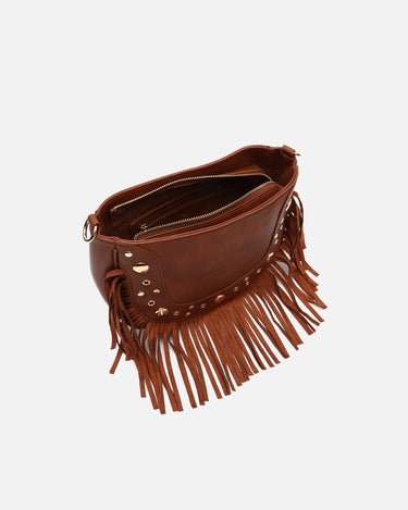 Catrina bolso de hombro con detalles metálicos 