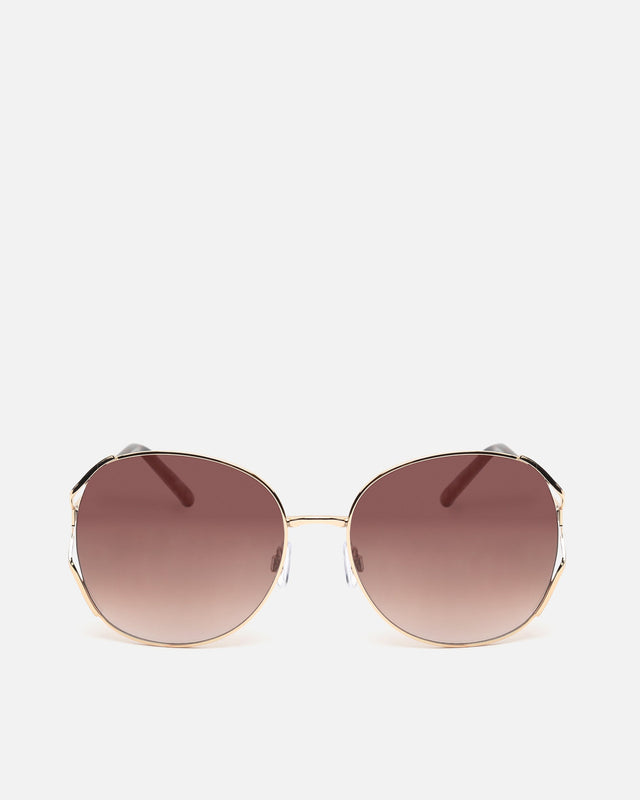 Yoko lunettes de soleil rondes à monture métallique