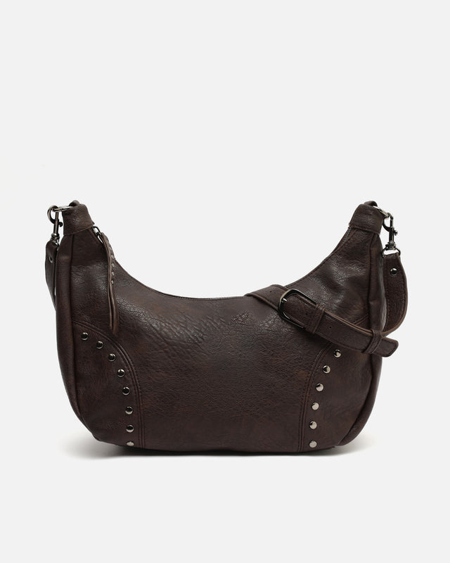 Serenitys bolso bandolera con detalles metálicos