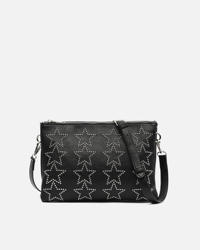 Estre schoudertas met metalen details in de vorm van sterren 