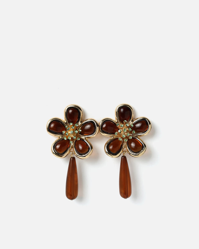 Petra lange Blumen-Ohrringe