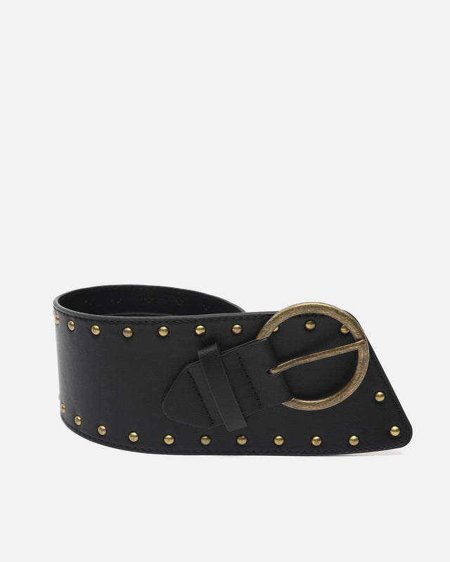 Jet szeroki pasek z metalowymi detalami 