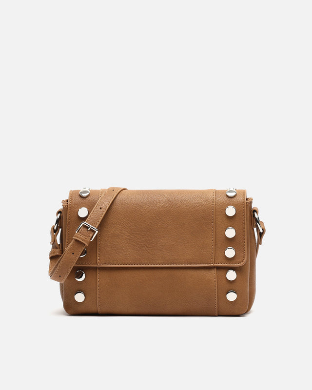 Diblin Shoulder bag with flap and metallic details