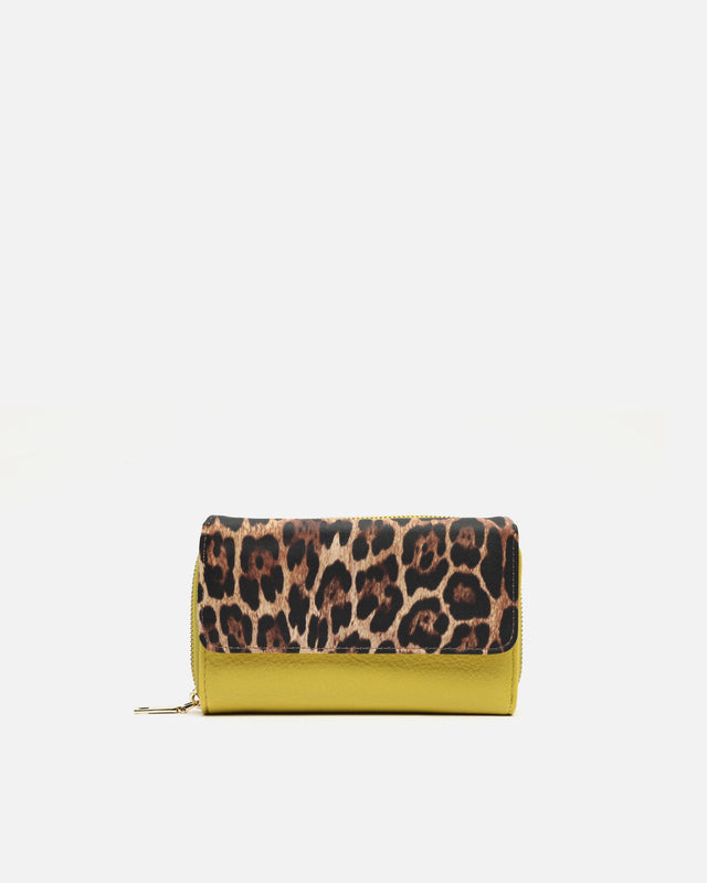 Diver grand porte-monnaie imprimé animal print 