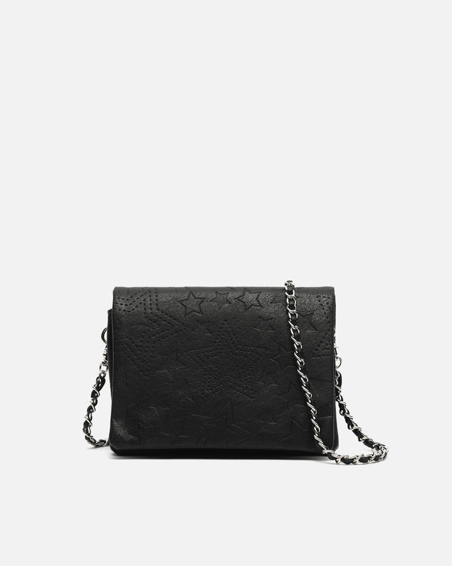 Startin borsa a tracolla piccola con patta e stampa a stelle 