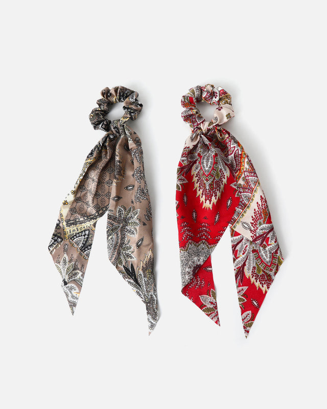 Salma pack of printed hair ties 