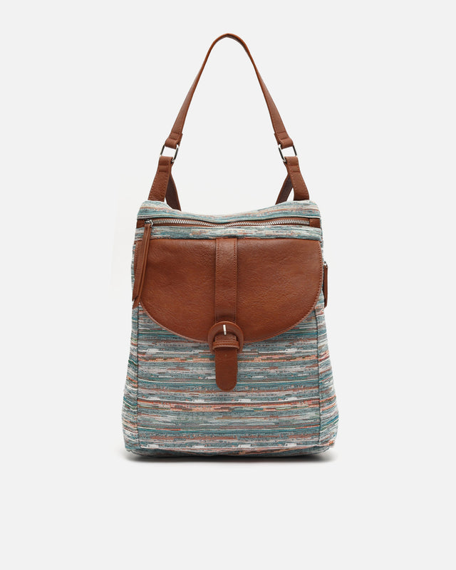 Lurdes Diebstahlsichere Rucksack mit Jacquard-Muster