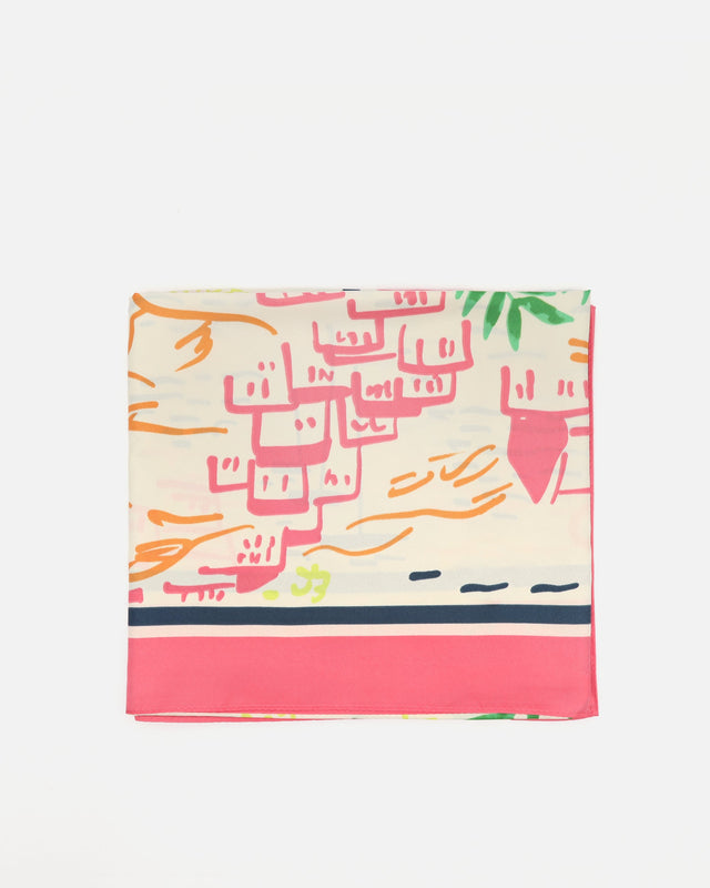 Nubes pañuelo estampado