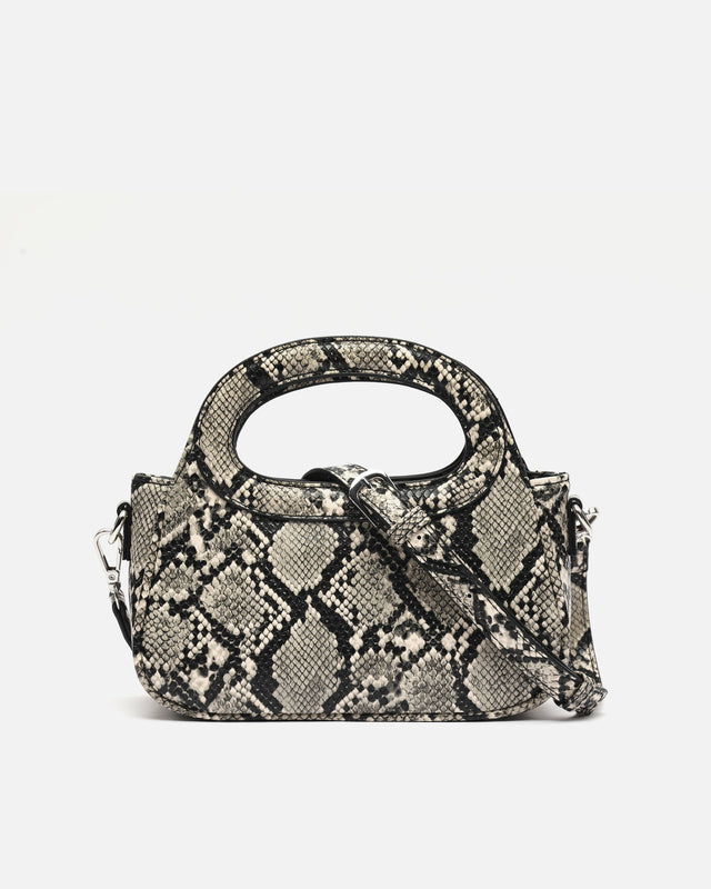 Formi sac de soirée animal print avec bandoulière amovible 