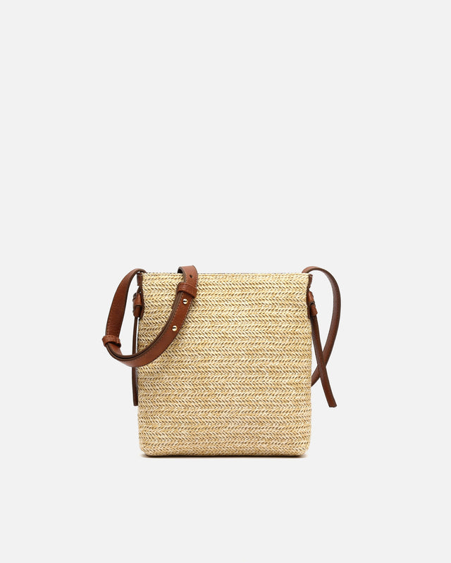 Notis sac bandoulière effet raphia