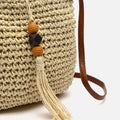 Tillian bolso bandolera efecto rafia con detalle colgante 